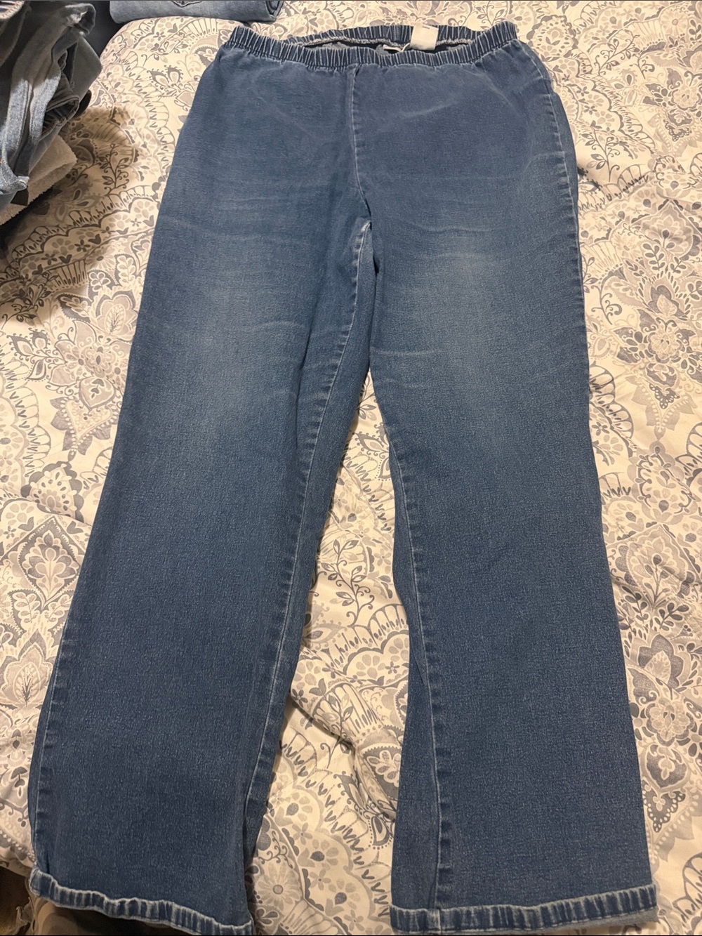 Cabin Creek Blue Flare Jeans with Elastic Waist